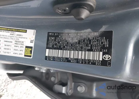 2020 Toyota Corolla L z USA, uszkodzony, nr VIN 5YFDPRAE0LP071642